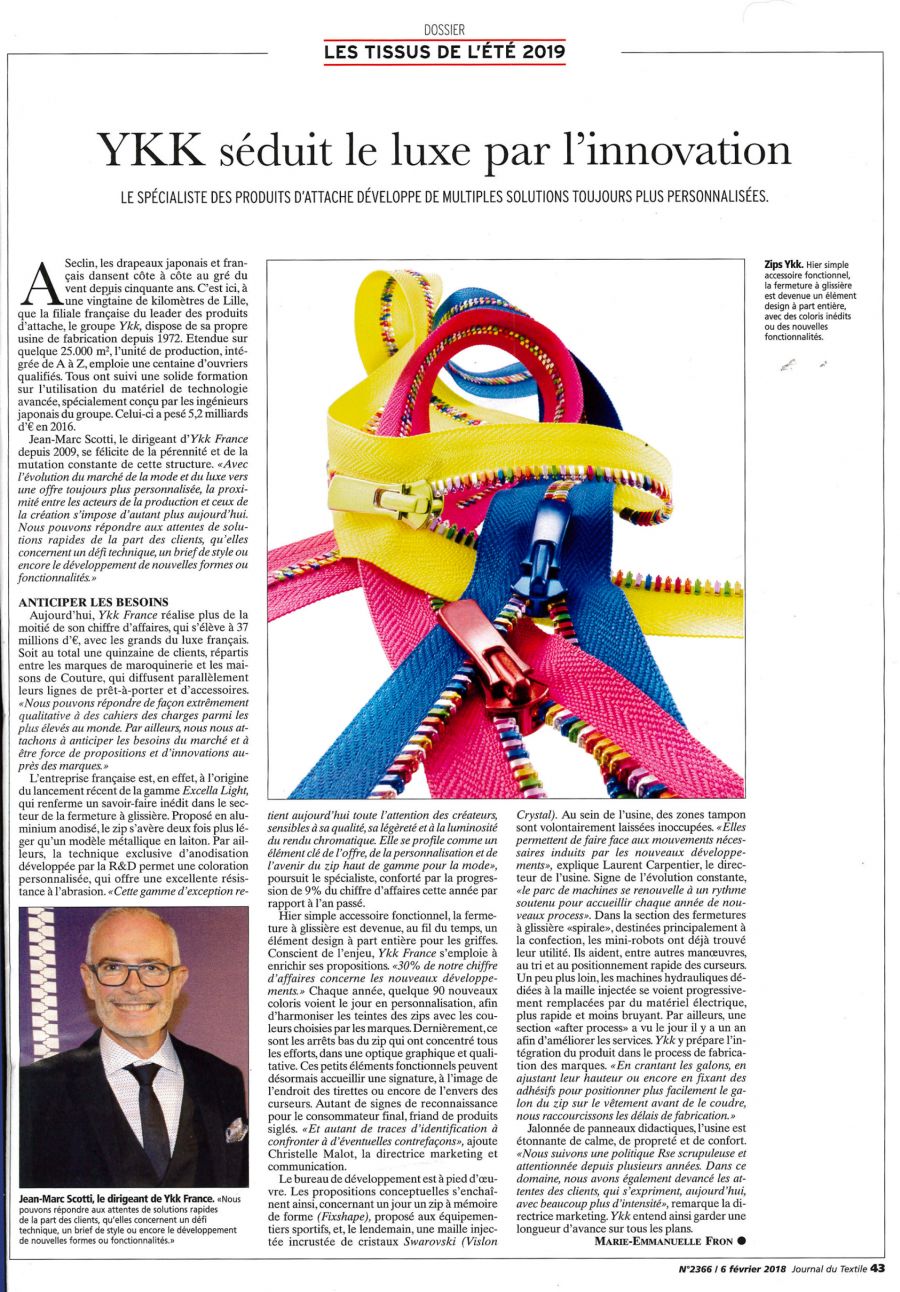Journal du textile 2018